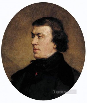 Portrait of Philip Ricord figure painter Thomas Couture Oil Paintings